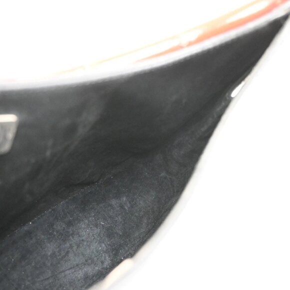 GUCCI Logo Bamboo Shoulder Hand Bag Leather Black Red Italy 61FB846 - Picture 11 of 16